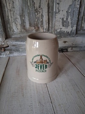 Vintage Bier Krug Porzellan Bierseidel 0,5 L Jever Pilsener Bräu Brauhaus