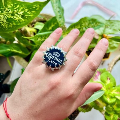 Weichlötring Handarbeit Corona Extra Schmuck Upcycling