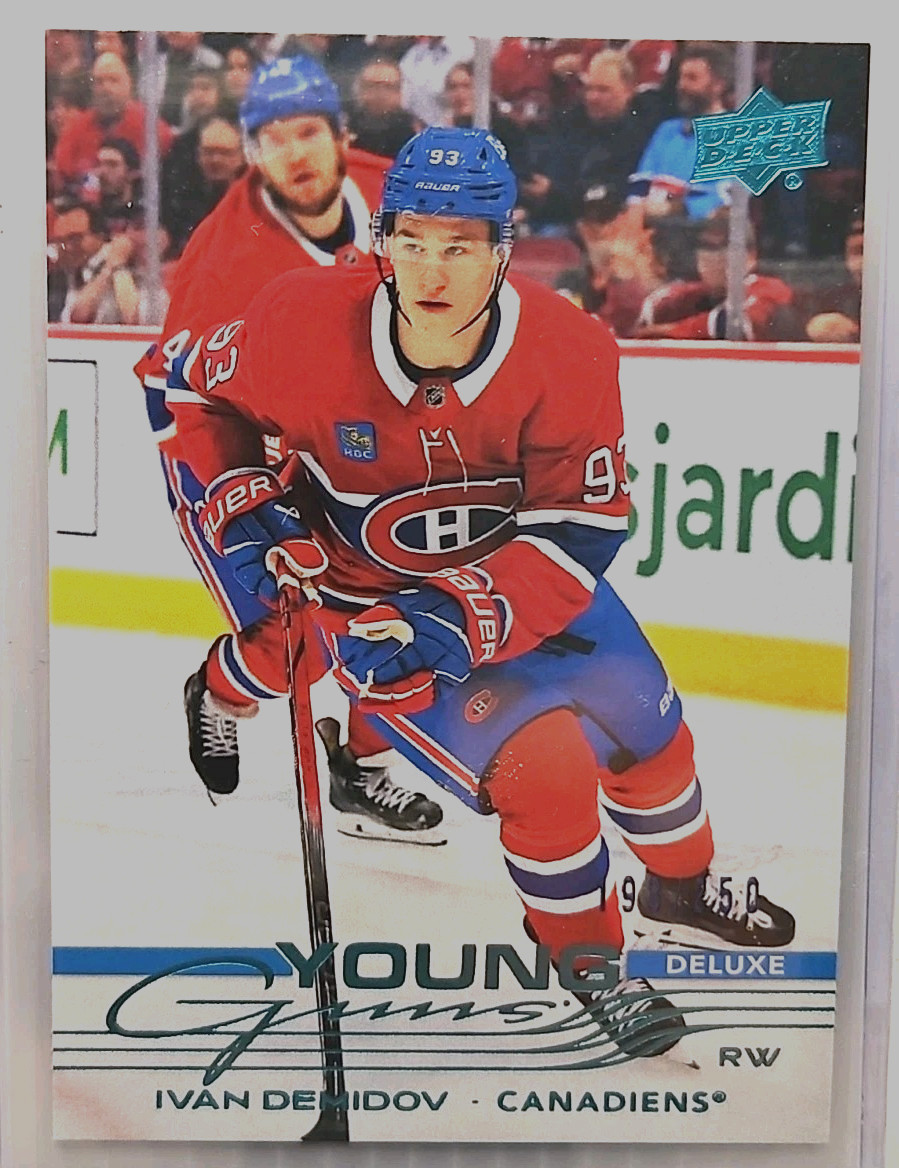 2025 UPPER DECK #205 IVAN DEMIDOV DELUXE YOUNG GUNS RC ROOKIE /250