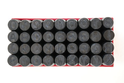 3/8 "Kit de estampado de metal de acero Set Wood Punch Letter & Number - Imagen 3 de 5