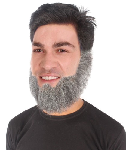HPO Men's Human Hair Long Beard Cosplay Facial Hair, M-1249 - Picture 2 of 5