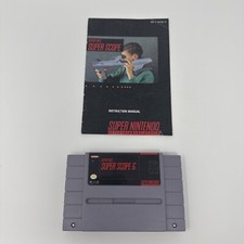 Super NES Super Scope 6 (SNES) - Game Cartridge & Instruction Manual - Tested