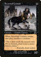 2002 Accursed Centaur Onslaught Magic the Gathering MTG Common NM/LP/HP