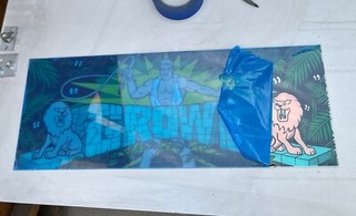 Old Vintage Growl Arcade Video game sign marquee Of52