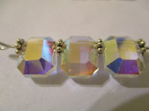 24 Vintage Swarovski AB 10x8mm Facettiert Top Gebohrt Perlen Qualität ART 366 RARE - Bild 3 von 8