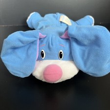 Vintage Fisher Price 1998 Rumple Puppy Plush Blue Pink Nose Ears 14  