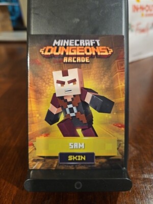 Minecraft Dungeons Arcade Card SAM SKIN 48/98 COMMON Series 2 FREE SHIPPING 