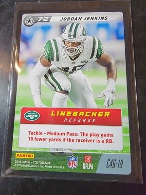 2019 Panini NFL Five Common #C46-19 Jordan Jenkins Jets 