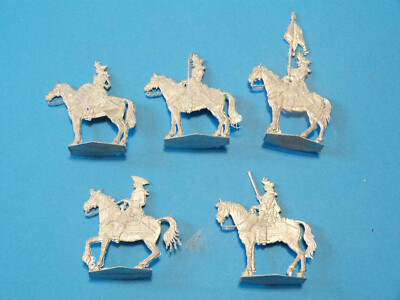 20 Cavaliers Zinnfiguren étain Guerre De Sept Ans, Marque KZ, échelle 30mm