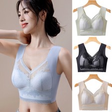 Women's Push-Up Bra Beauty Back Vest Full Cup-Bra Underwear Anti-Sagging Solid  