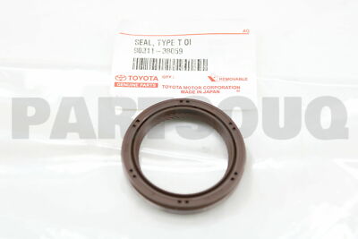 9031138059 Genuine Toyota SEAL, OIL(FOR TIMING CHAIN OR BELT