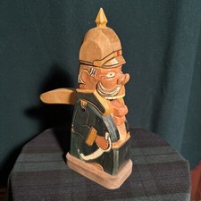 Vintage wood Parisian Calvary nutcracker 10.5 inches with picklehaube Helmet