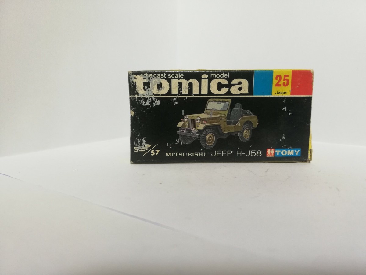 トミカ 三菱 H-J58 No.25 1/57 Tomica by Tomy NO.25 S=1/57 Mitsubishi H-J58 Jeep Made in