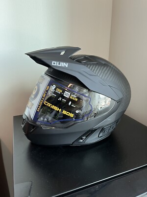cool helmets for motorcycle quinn's Carbon Fiber Quin Design Motorcycle Helmet SMART BLUETOOTH