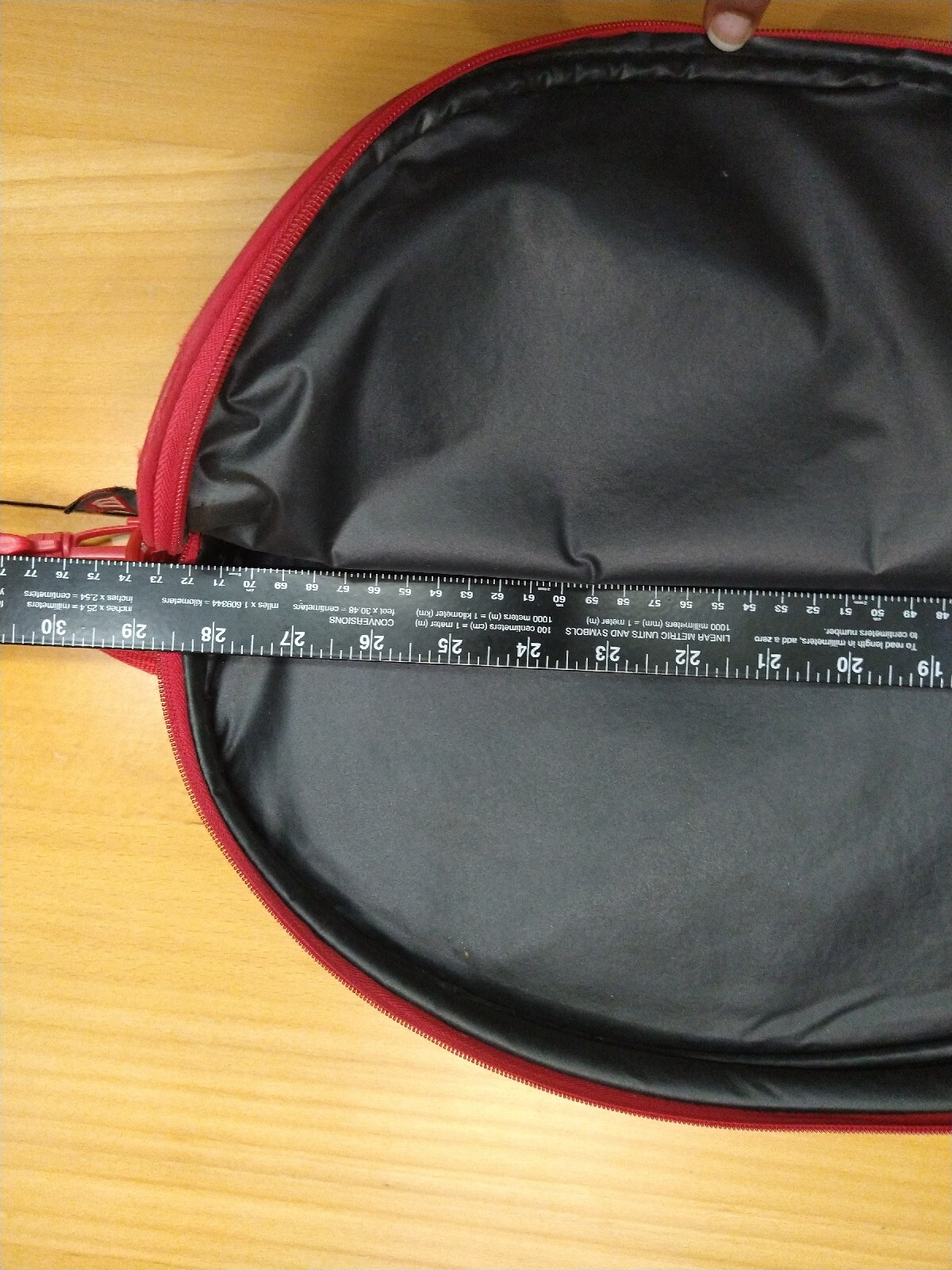 Wilson Tennis Racquet Bag Red Hammer 6.4 Stretch Zipper Carrying Bag only 