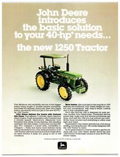 1982 John Deere 1250 Tractor - Original Print Advertisement (8in X 11in)