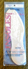 Vintage Sentinel Insoles Men's Size 8 - 9 USA Made Foam Cushion Washable