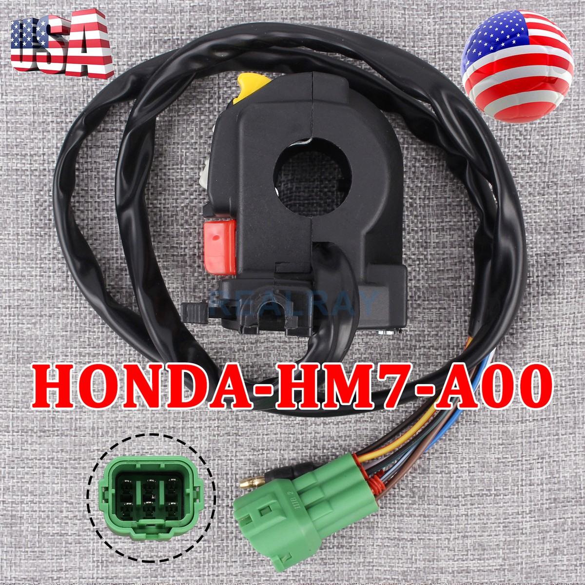 Hi/Lo PUSH BUTTON START KIT With KILL SWITCH For Honda TRX450ER TRX 450R 06-14 - Foto 4