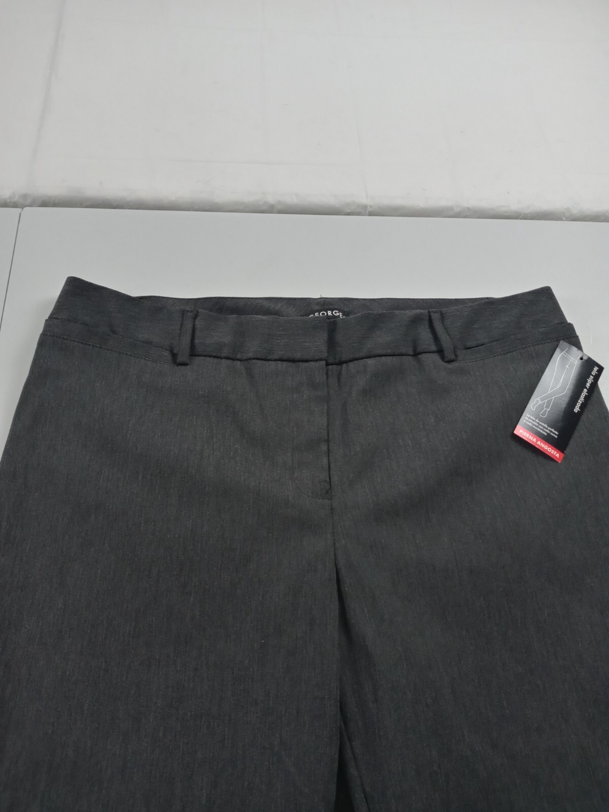 Pants Women Size 14 Gray Straight Leg Career Wear eBay