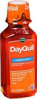 DayQuil Cold & Flu Liquid, 8oz --