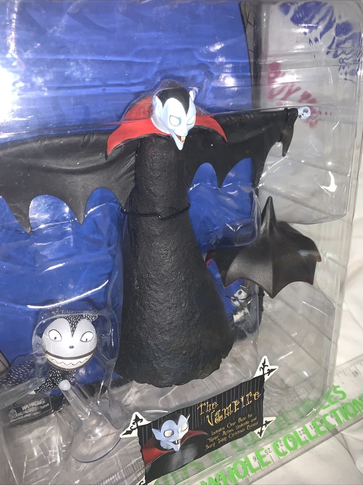 Figura de acción de vampiro vintage Pesadilla antes de Navidad serie 1 nueva en caja carrete juguetes Foto 4 de 4