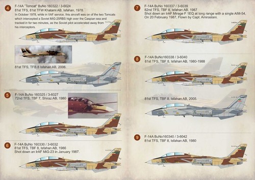 Print Scale 72-211 Decal airplane 1:72 Iranian F14 Tomcat The complete set 2leaf - Picture 24 of 24