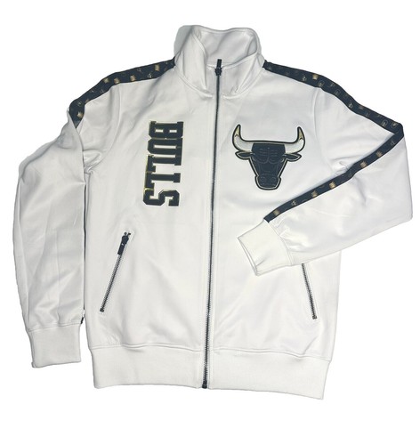 デッドストックBULLFIGHT Basketball Track Jacket New Men's Pro Standard Chicago Bulls Taping DK Retro Jacket White