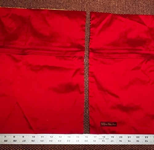 Juego de 2 fundas de almohada estilo indio nuevas sin etiquetas estampado de 15”/rojo cierre de cremallera de alta calidad (#2) - Imagen 2 de 4