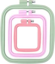 Square Embroidery Hoops, Cross Stitch Hoop and ABS Plastic Embroidery Hoops for