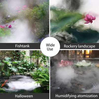 USB-Nebelmacher Mit Bunter LED-Beleuchtung - Zauberhafter Brunnen & Luftbefeuchter Für Teich Und Garten