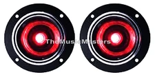 Pair 4 inch Red LED Super Bullet Horn TWEETER Speakers Car Home Stereo Pro Audio