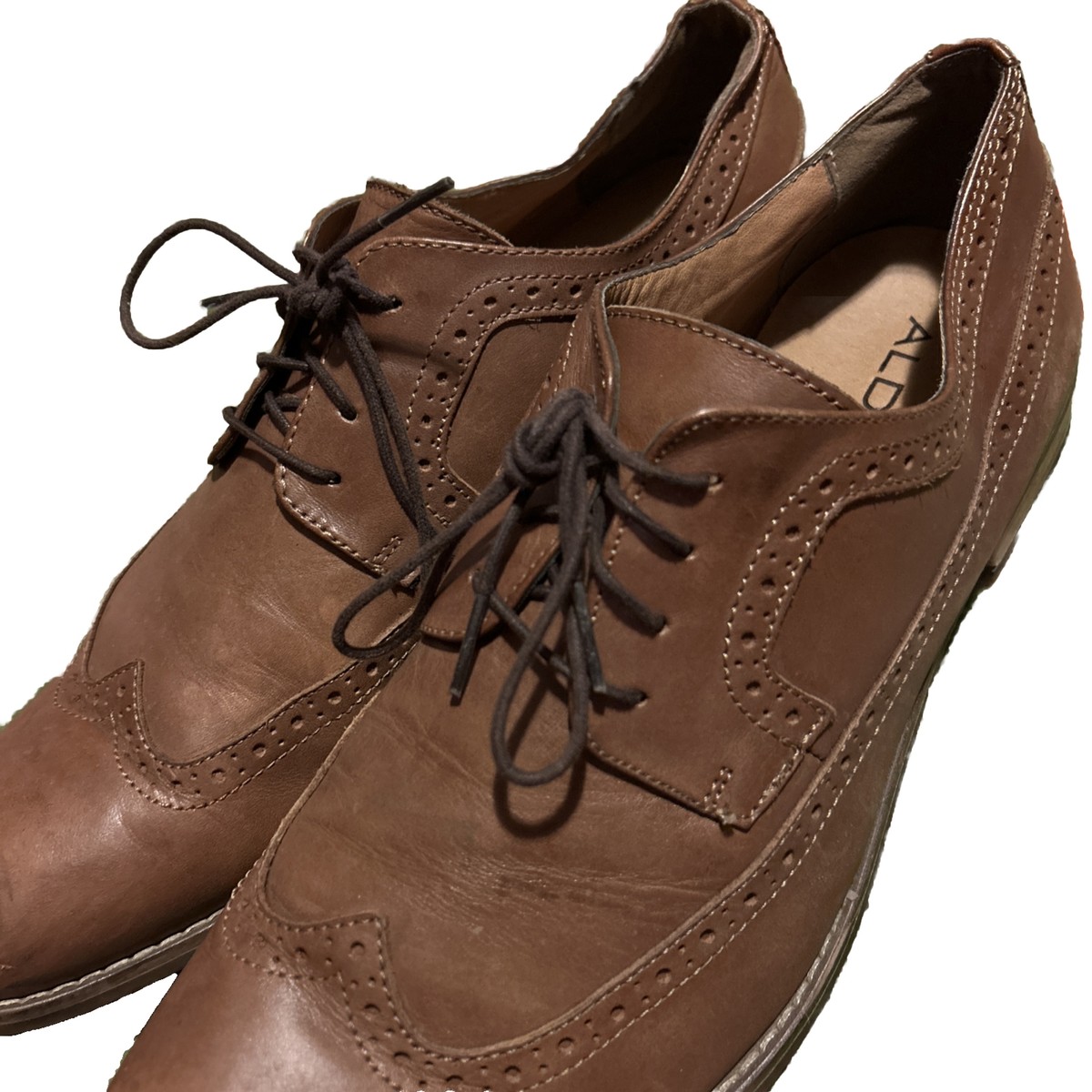 ALDO Brown Leather Oxford Dress Shoes -‎ Size 14 Aldo Men main image 2