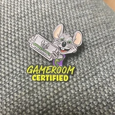 RARE: Chuck E Cheese “GAMEROOM CERTIFIED" Employee cast staff Pin