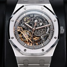 Audemars Piguet Royal Oak 41mm Openwork Skeleton Steel Double Balance 15407ST 5