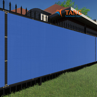 #ad #ad 12ft Blue Privacy Fence Screen Windscreen Garden Yard Heavy Duty Shade Cover $300.45