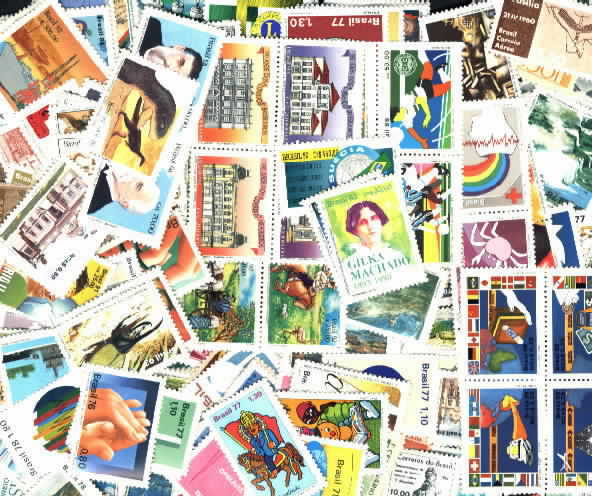 Brazil huge Mint Never Hinged Stamp Collection 300 Different topical type stamps