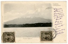 Chile 1912  Volcan Calbuco  PPC to France w/ 4c (2), PUERTO MONT cds