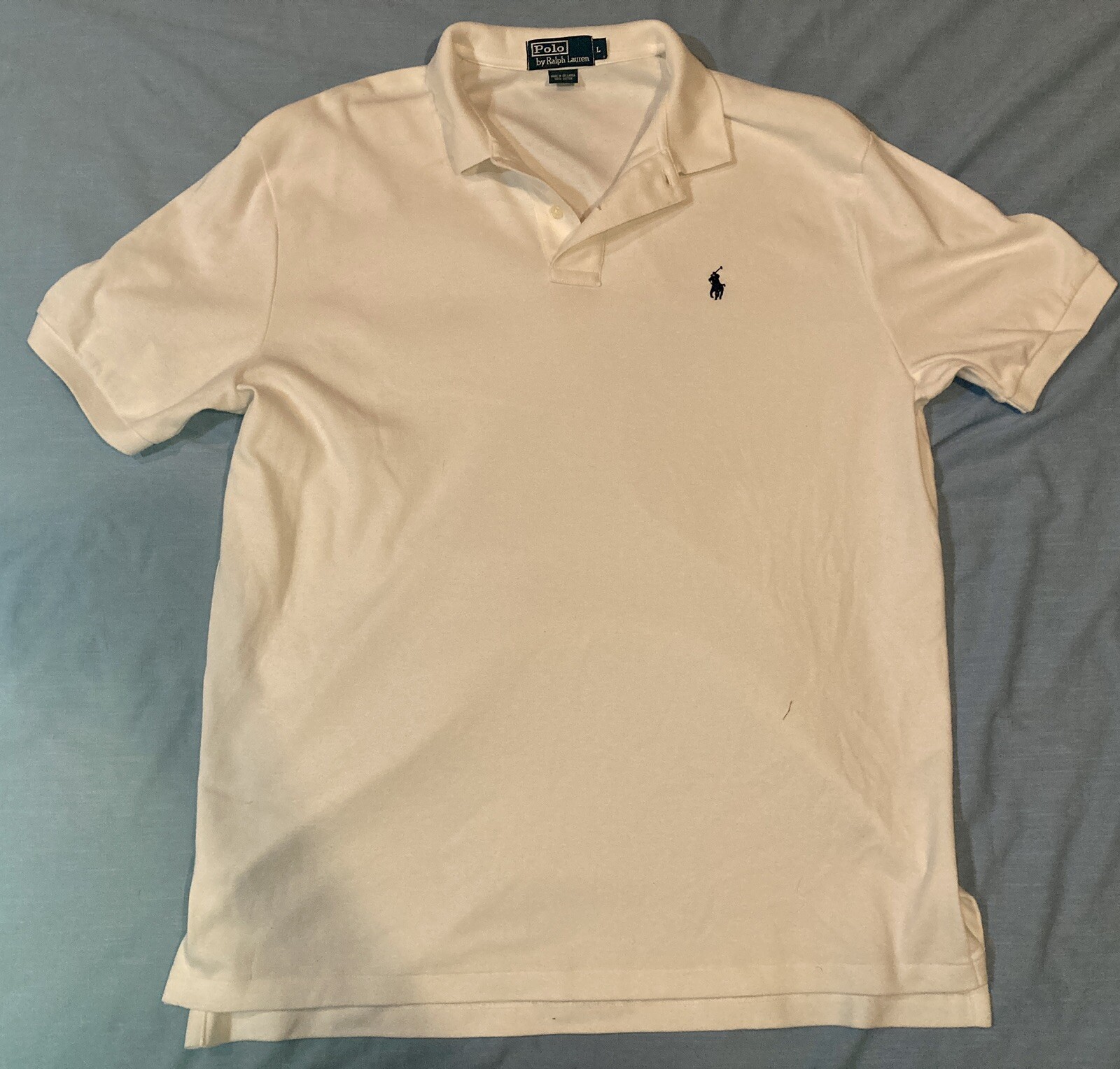 Polo Ralph Lauren uomo grande bianca pony adulti L