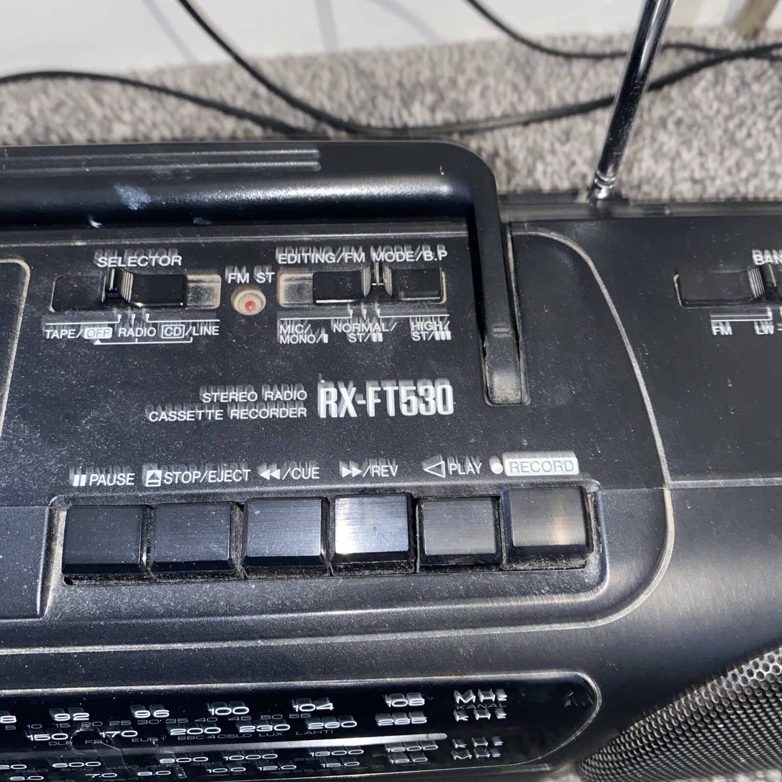 Panasonic RXFT530 Portable Twin Cassette Radio Stereo vintage boombox eBay