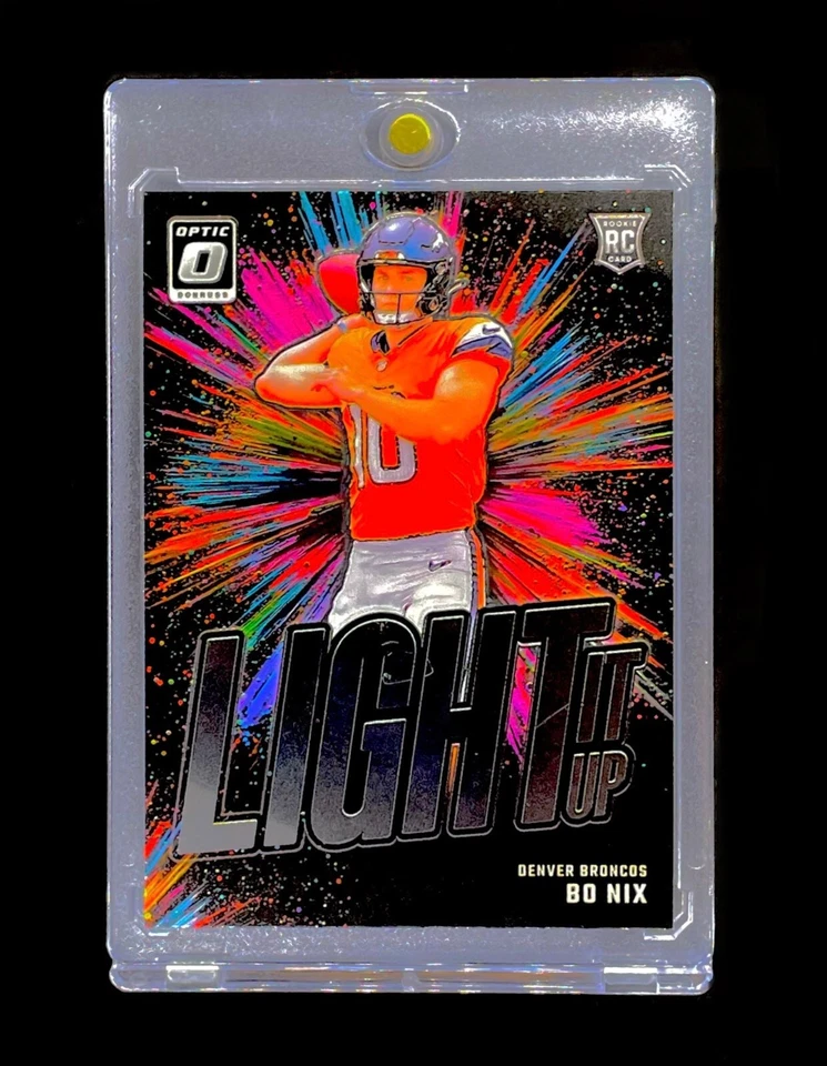 BO NIX ROOKIE BLACK COLOR BLAST OPTIC RC Insert Base Panini - BRONCOS - Image 2 of 4