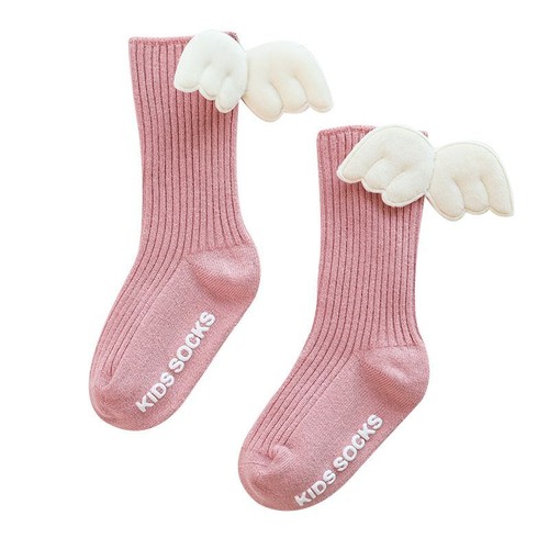 Soft Cotton Lace Socks - Solid Bow Knee High Long Sock Children Footwear 1Pair - Picture 20 of 33