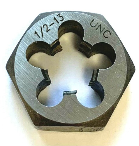 1/2-13 UNC ACERO AL CARBONO HEXÁGONO REHEBRADO TROQUEL HEXAGONAL - ¡NUEVO! - Imagen 2 de 8
