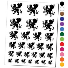 Regal Heraldic Griffin Temporary Tattoo Water Resistant Set