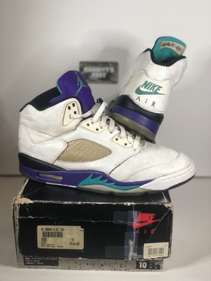 1990 OG Jordan 5 Grape Size 10 (Not Retro, Nike, Lebron, Dunk, Travis, Lot) | eBay