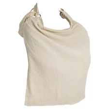 Muslin Cotton Privacy Nursing Cover Gentle on Baby's Skin Sandcastle Cream Color