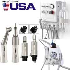 Portable Dental Turbine Unit with Weak Suction Work Air Compressor/Handpiece Kit