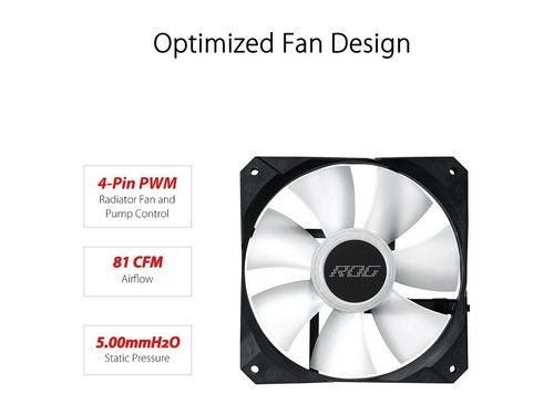 ASUS ROG Strix LC II 240 ARGB All-in-one AIO Liquid CPU Cooler 240mm Radiator, I - Zdjęcie 3 z 5