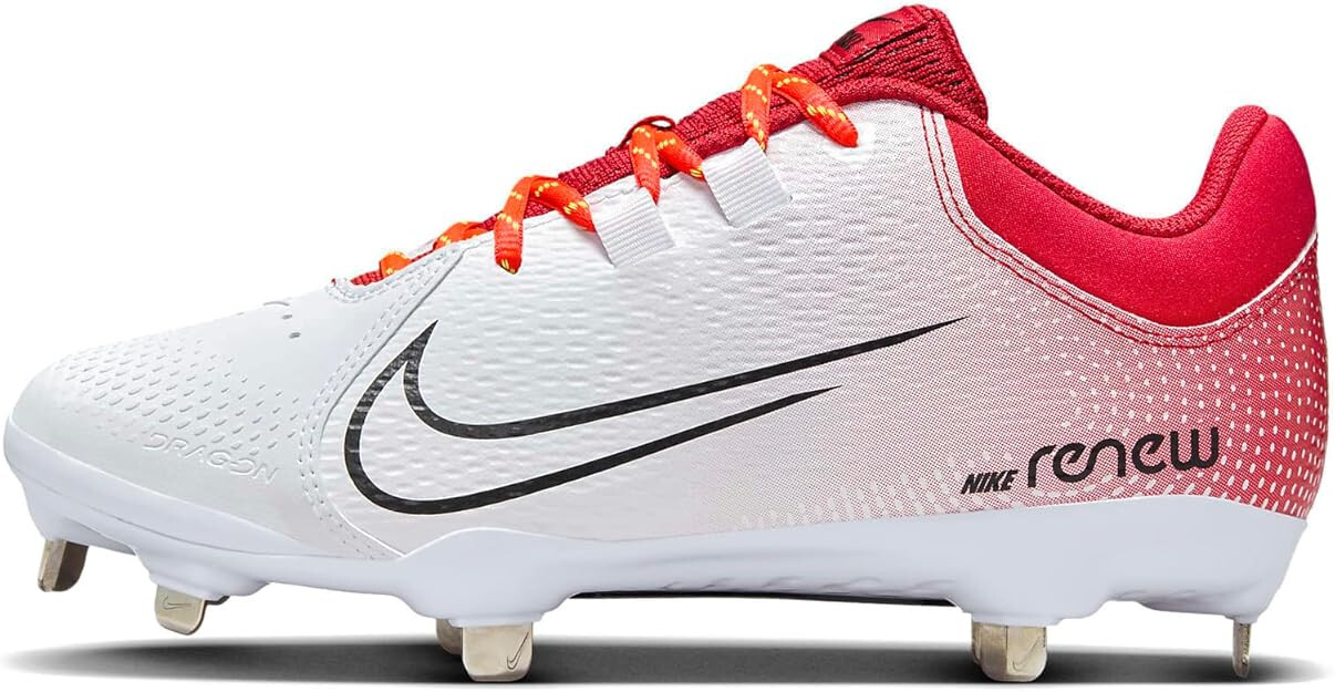 Женские бутсы для софтбола Nike Hyperdiamond 4 Pro Metal Fastpitch БелыйКрасный 7 10590₽