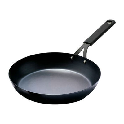 OXO Obsidian Pre-Seasoned Carbon Steel,12'' Frying Pan Skillet Removable Silicone