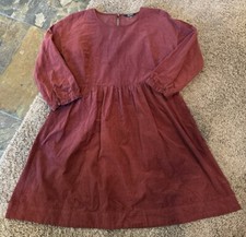 Madewell Burgundy Corduroy Relaxed Mini Dress, Size Small